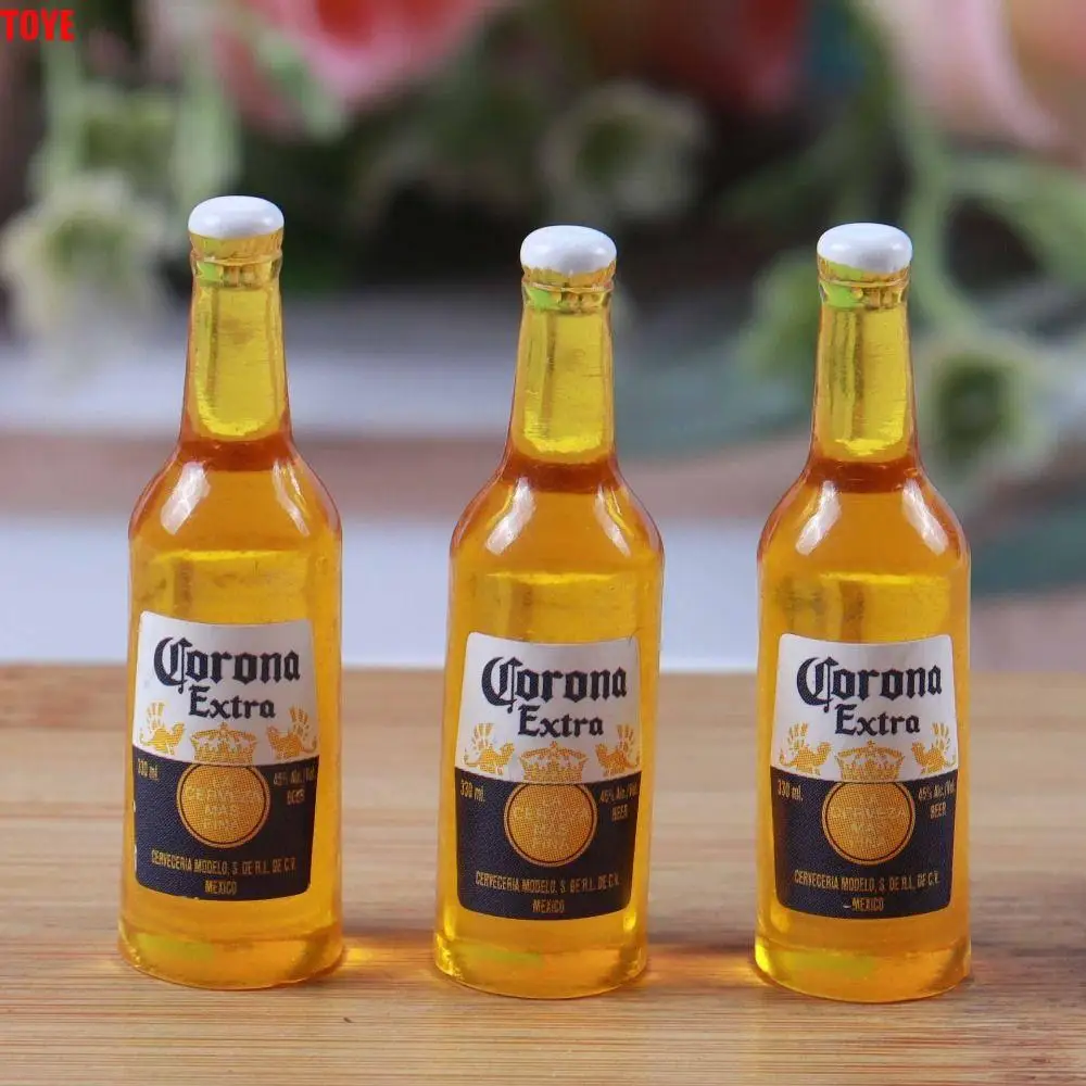 

3pcs Simulation Wine Bottle Model Mini Miniature Beer Miniature Beer Bottle Drink Bottles Creative Mini Wine Bottle