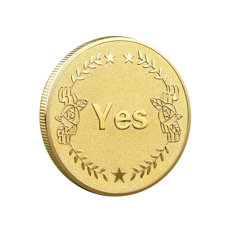 

20PCS Creative Coin Collectible Great Gift Yes Or No Decision Coins Art Collection Commemorative Coin Collectible