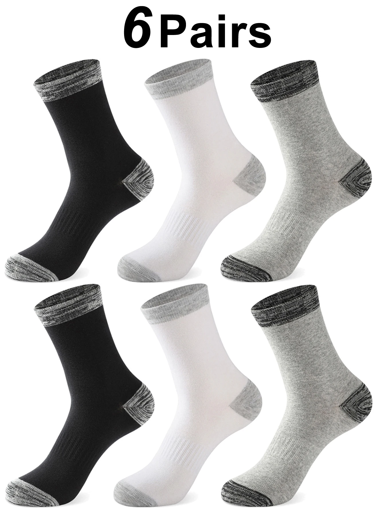 

12Pairs Men's Super Thick Merino Wool Thermal Socks Winter Fleece Terry Loop Middle Tube Cashmere High Quality