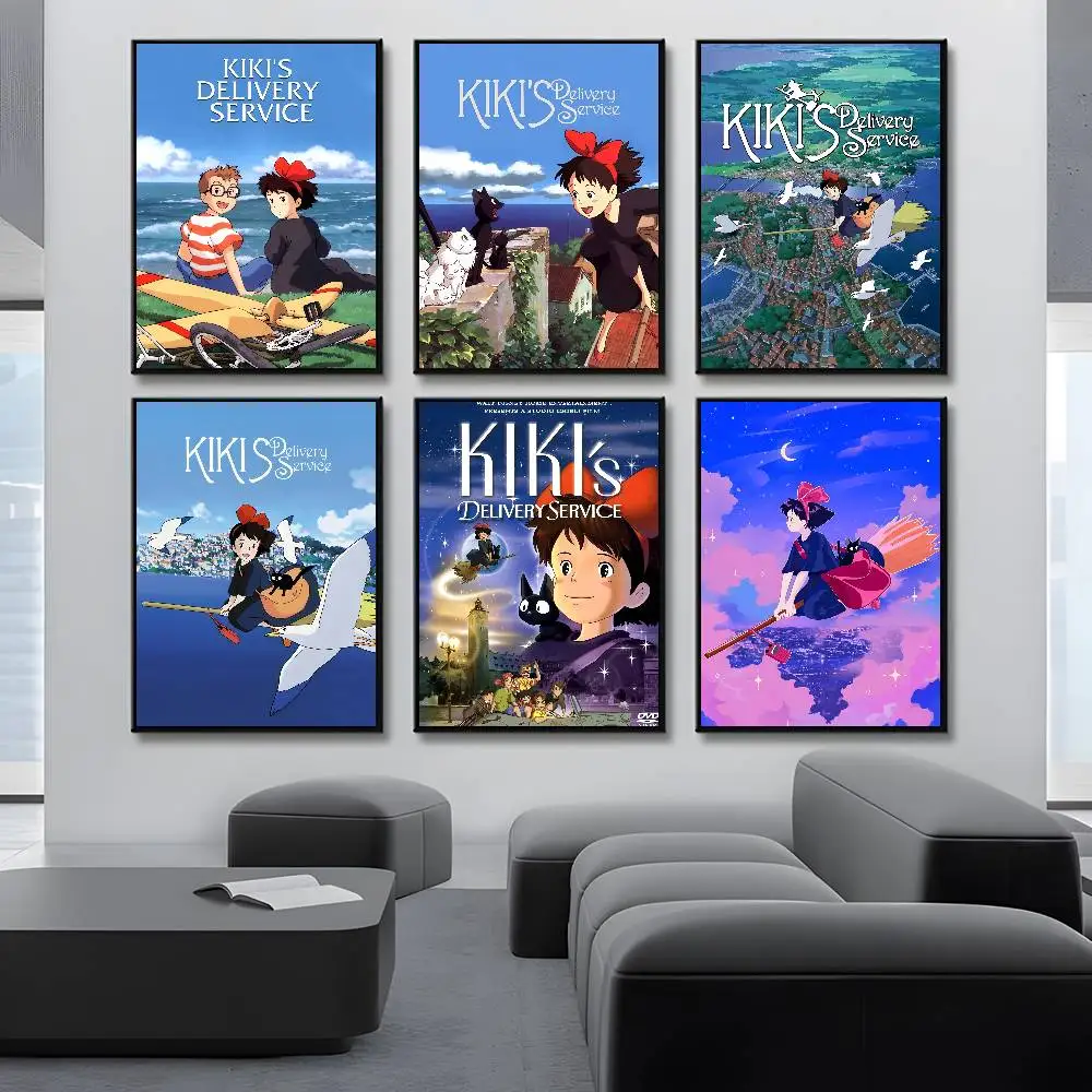 أنيمي K-kikis D-التوصيل S-خدمة ملصق مقاوم للماء ملصقات الفيلم خمر عالية الجودة جدار الفن طباعة لغرفة ديكور هدية