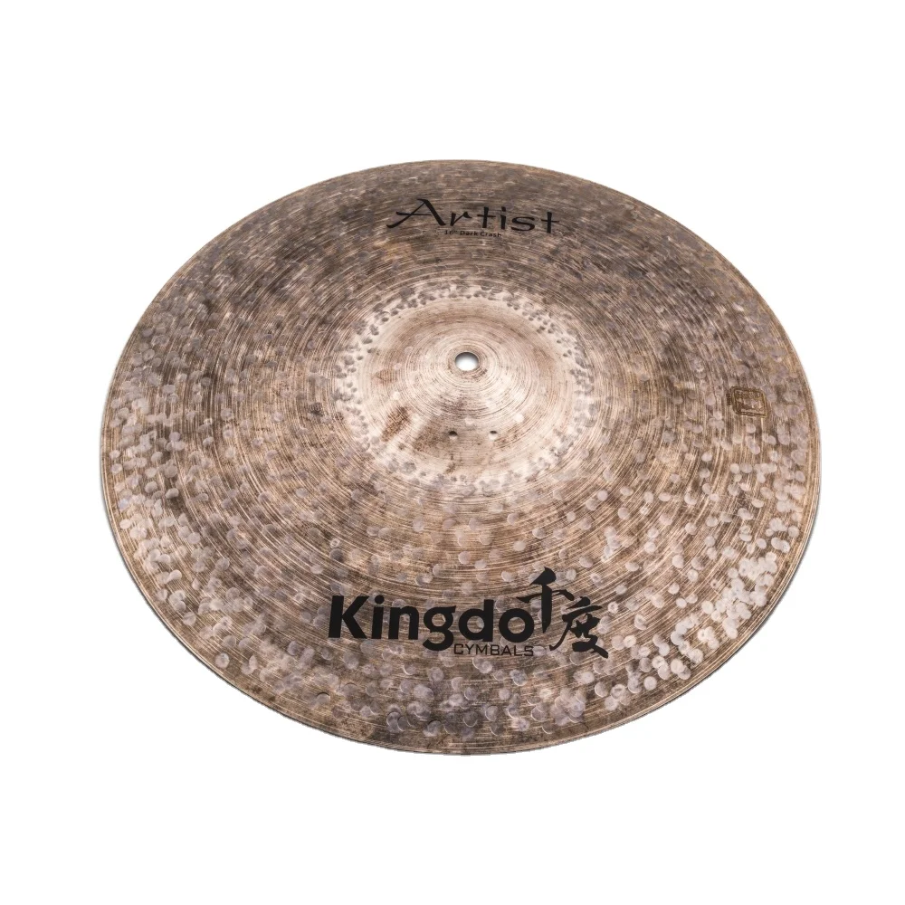 

Kingdo 20'' B20 Dark Ride Cymbal Professional Instruments Set Factory Direct China Low Priced Frosted Treatment Gong Cymbals