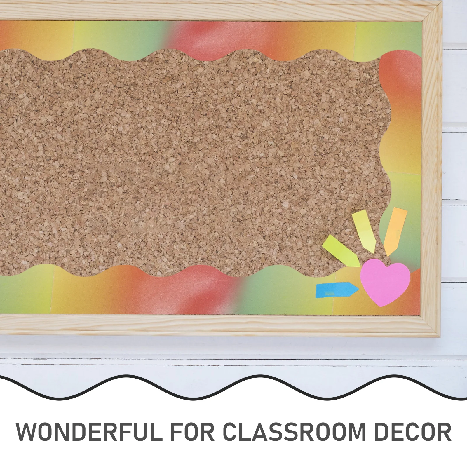 

Waterproof Adhesive Sticker Bulletin Board Border Wear-resistant Decals Stickers for Blackboard Copper Plate Decorations