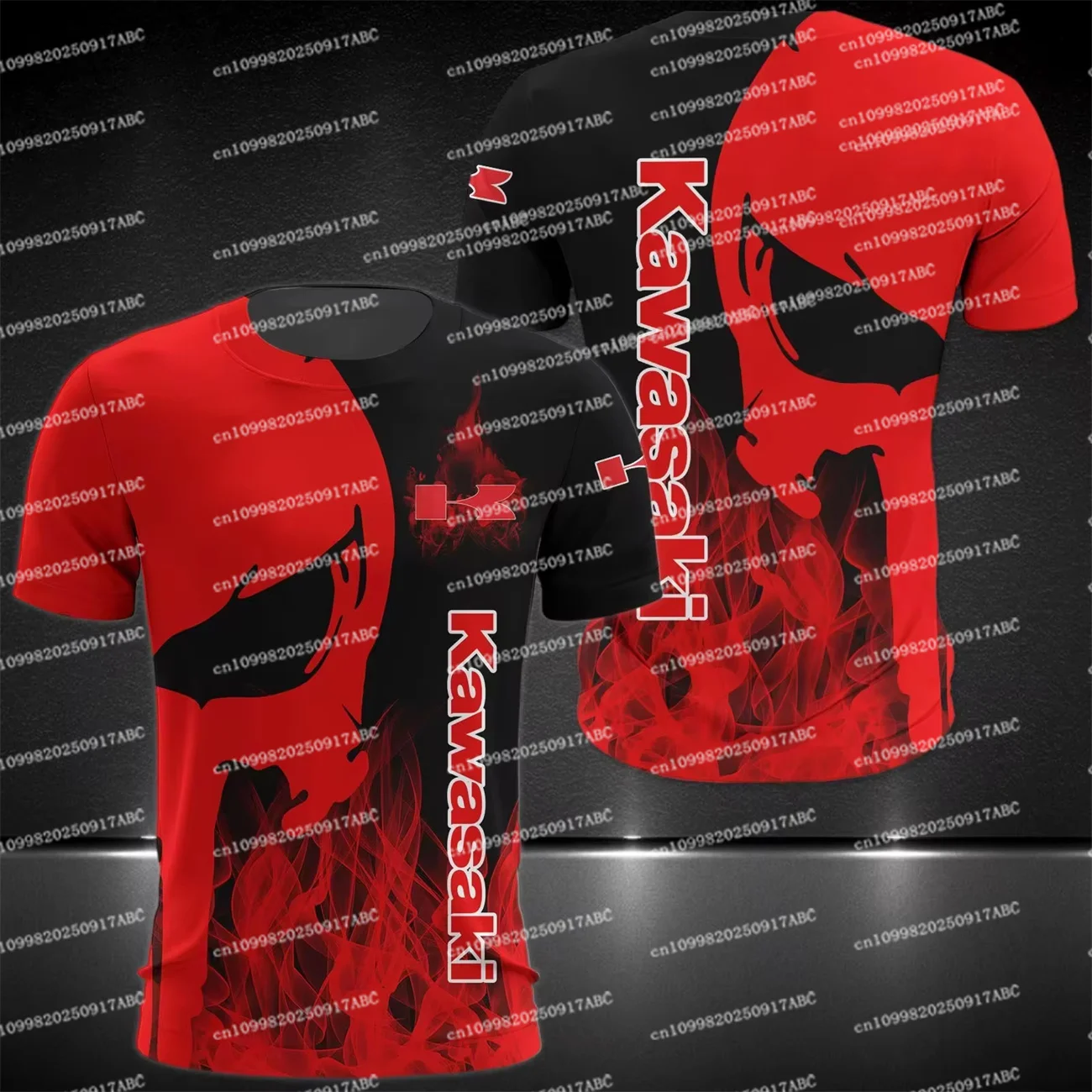

（Kawasaki ）Men Tshirt Kawasaki Tshirt 3D Print Moto Sport T-Shirt For Motocross Fans Women T-Shirt Men Racing Children's Top