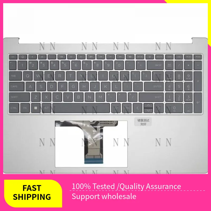 

Ноутбук YUZG США для HP 15-FC 15-FD, упор для рук, клавиатура без подсветки N36752-001, серебристый