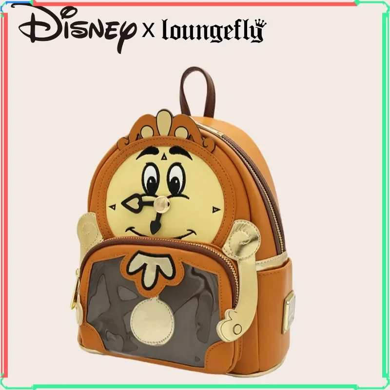 

Disney Loungefly Beauty And The Beast Cogsworth Cartoon Clock Shaped Backpack Fashion Gift For Disney Fans & Daily Use Hot Sell