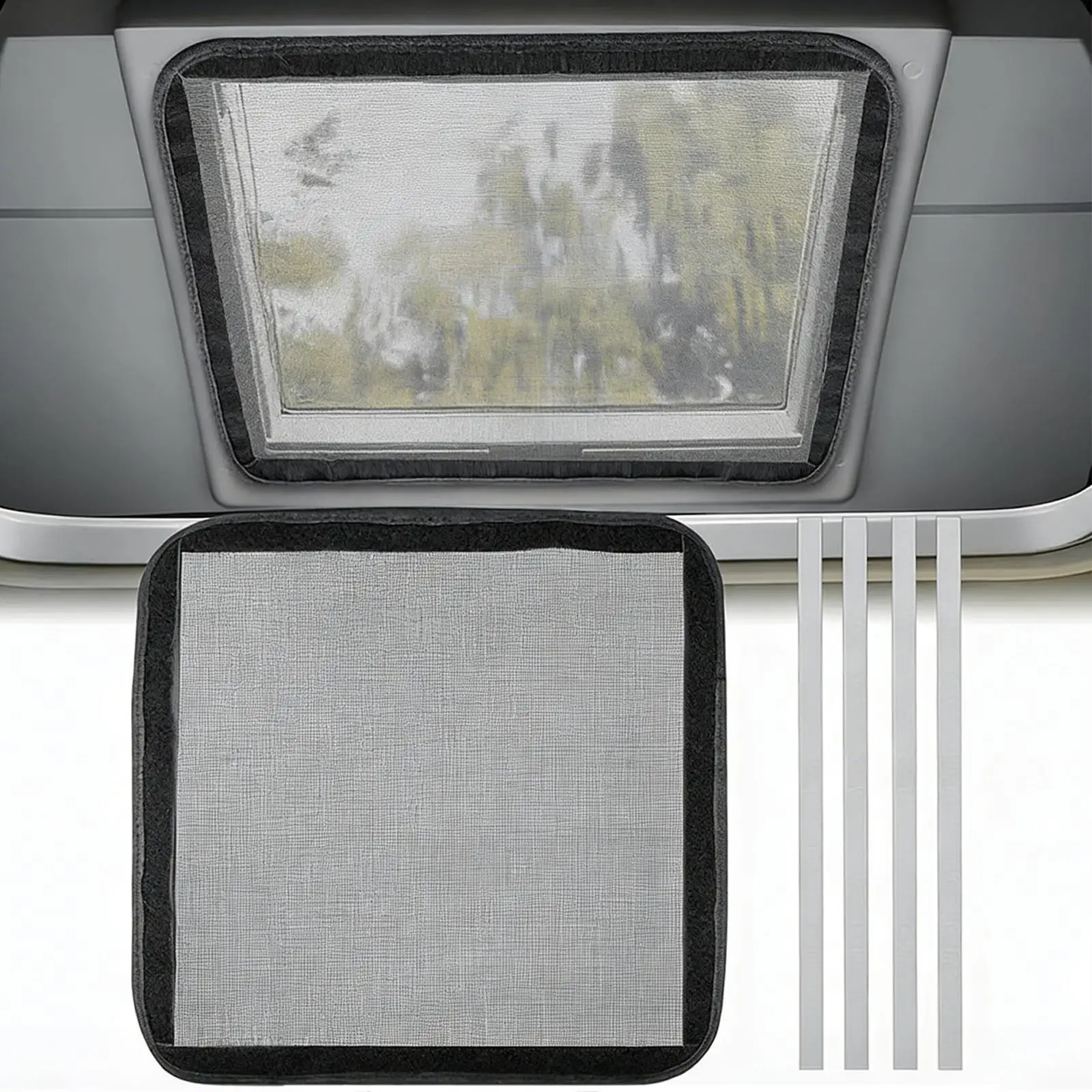RV Vent Bug Screens, Car Accessories Replacement Heat Insulation Shield for Moonroof Woven Mesh Skylight Cover for RV Van