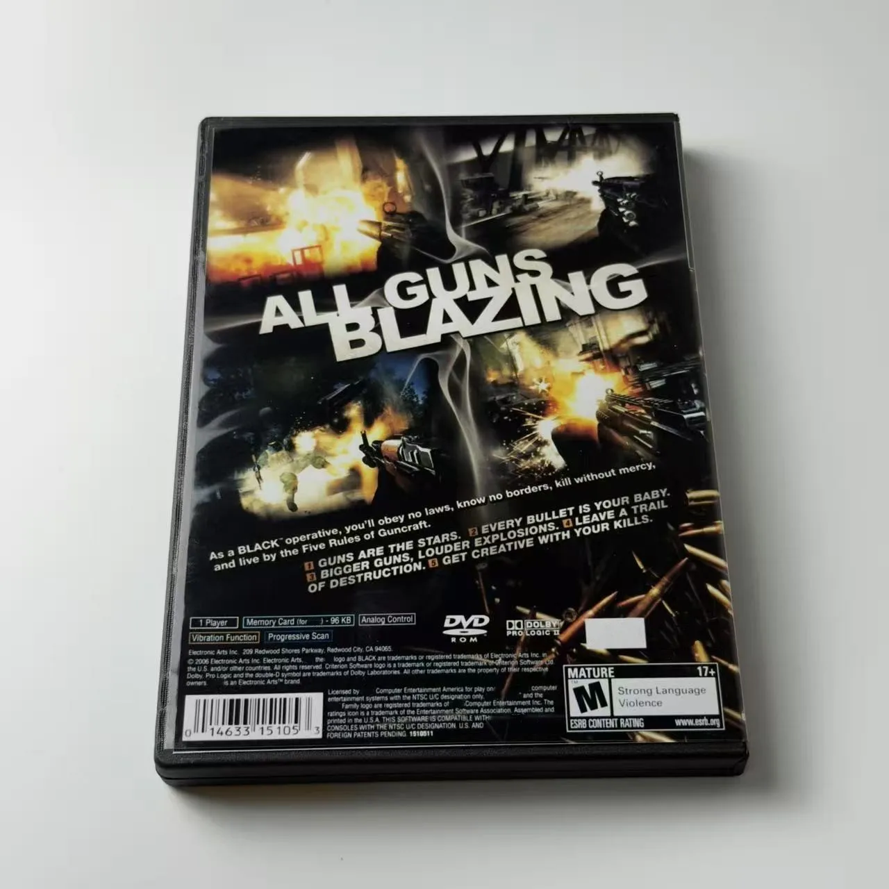 High-quality Reproduction Disc For PS2: Black Version, No Manual)