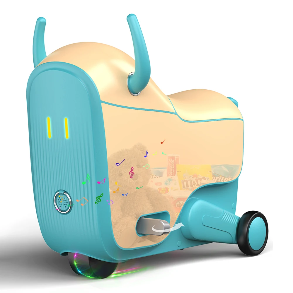 

GNU Kids Child Friendly Electric Scooter Ride On Luggage Suitcase Travel Suitcase For Children Scooter