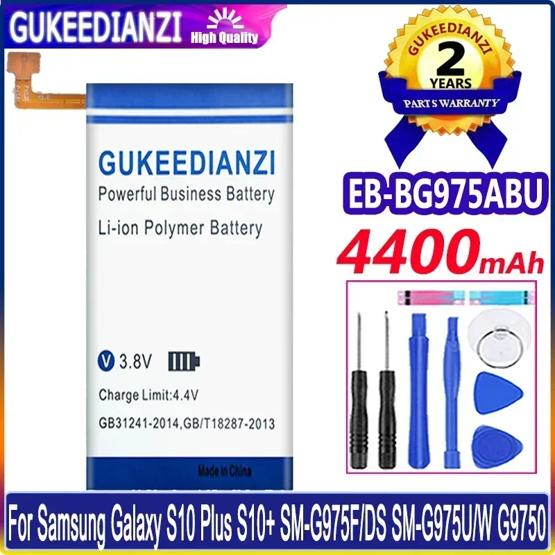 Mobile Phone Battery For Samsung Galaxy S10 Plus S10+ SM-G975F/DS SM-G975U/W G9750 Batteries EB-BG975ABU 4400mAh High Capacity