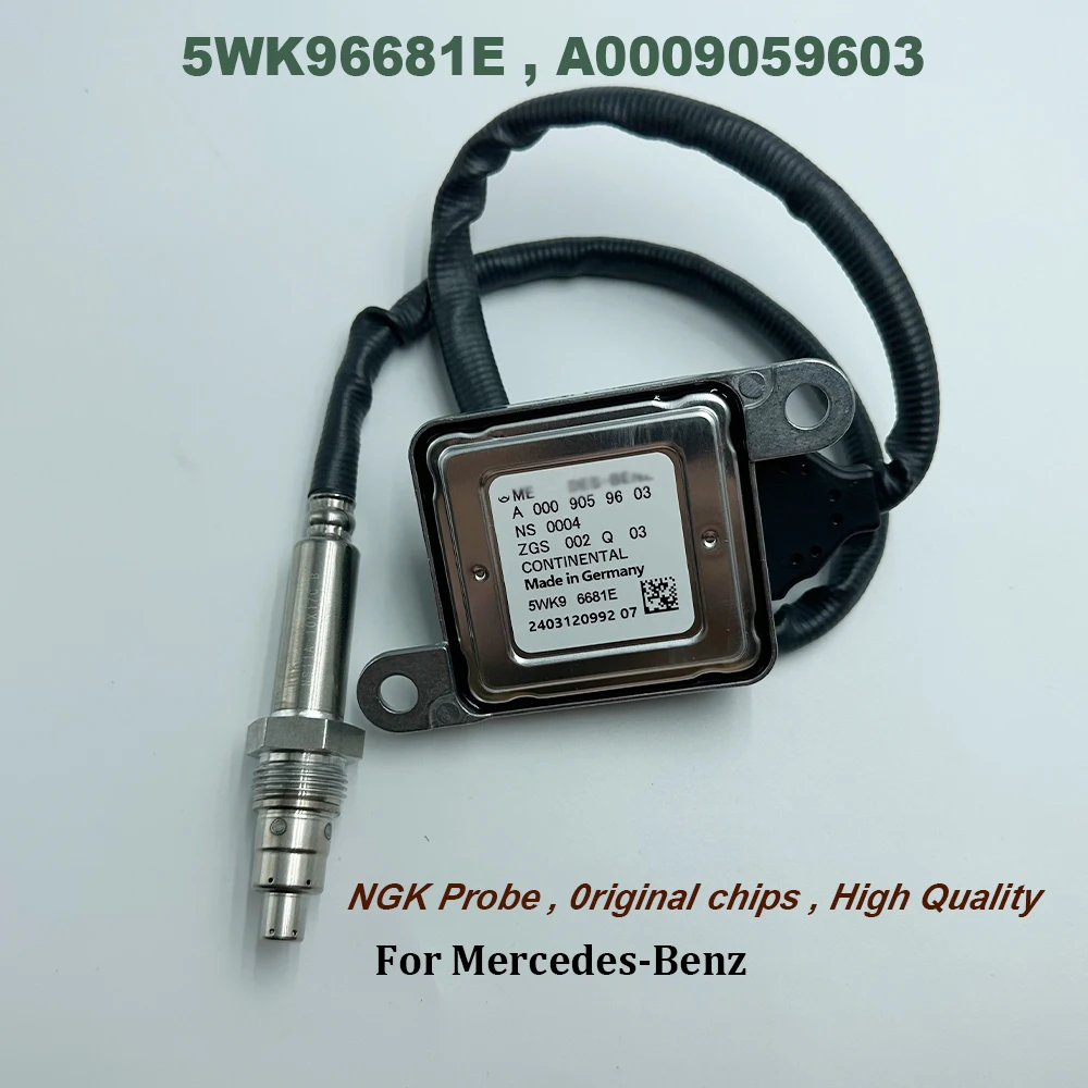 

NOX Sensor For NGK Probe 5WK96681E A0009059603 0009059603 Nitrogen Oxygen For Mercedes-Benzz High Quality Chip