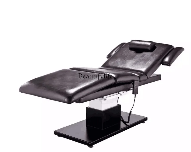 

04Electric beauty tattoo embroidery body massage bed multi-functional electric lifting with armrest