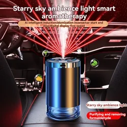 XMSJ Smart Car Air Freshener Level 5 Adjustable USB Charging Car Fragrance Diffuser Air Freshener Essential Oil Fragrance Gift