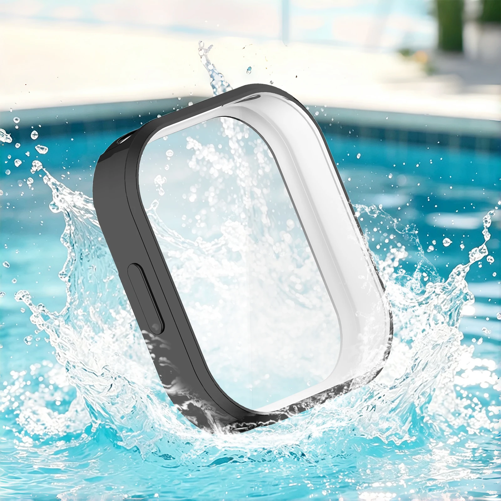 Full Wrap TPU Case for Redmi Watch 6 Lite Built-in HD Clear Screen Protector Slim Soft Plated 7 Colors
