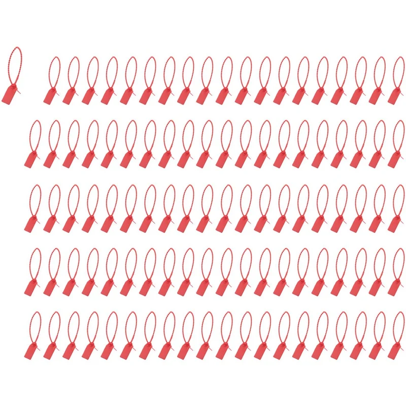 100 Piece Plastic Tamper Seals Numbered Zip Ties Tags Disposable Self Locking Signage For Fire Extinguisher,Shipping,250Mm B