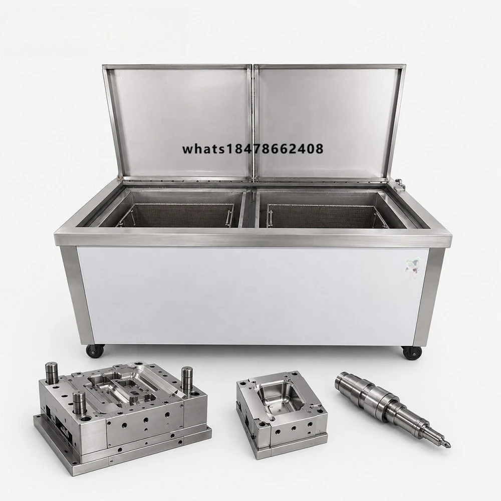 Yunyisonic 20kHz Dual Tank Industrial Ultrasonic Cleaning System Oil Removal Carbon Cleaning Generator Heavy Parts Maintenance