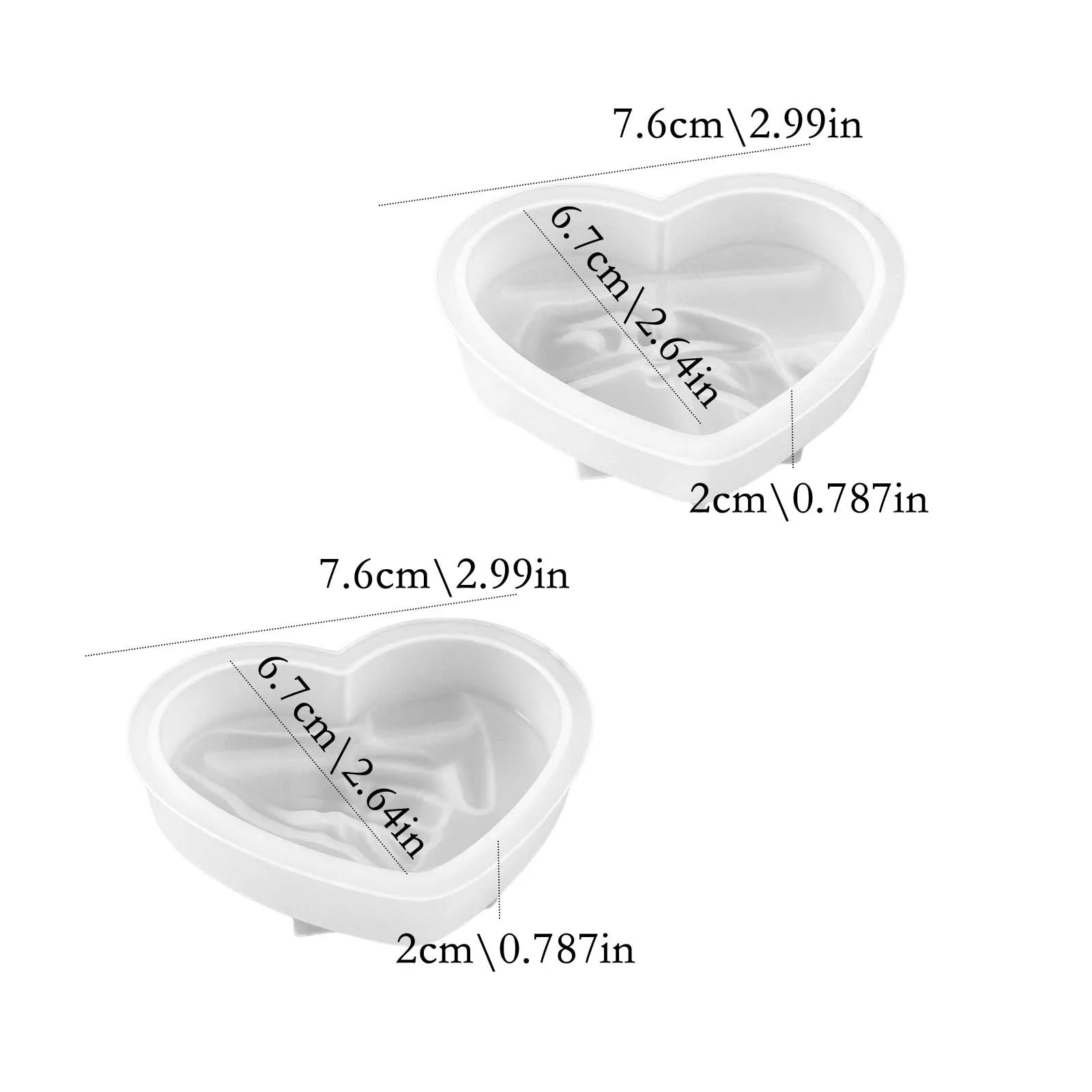 2PCS Romantic Valentine's Day Love Candle Mold DIY Couple Hand in Hand Proposal Homemade Soap Wedding Home Decoration Gift