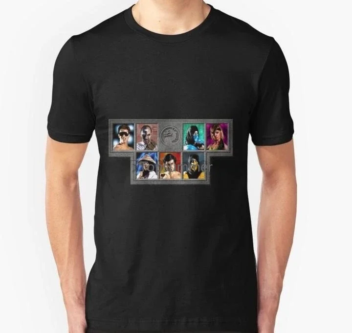 

Men Tshirt Mortal Kombat Character Select Unisex T Shirt Women T-Shirt Tees Top