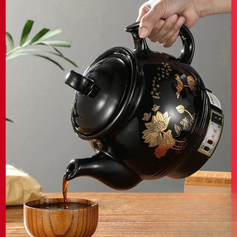 220V Automatic Herbal Tea Pot Ceramic Chinese Medicine Cooker Electric Decoction Machine Home Use