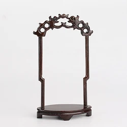 Rosewood Handicraft Hanging Ornaments Display, Antique Necklace, Jade Hanger, Pendant Wood Frame