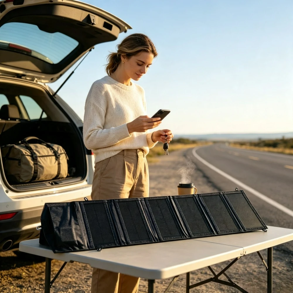 Foldable USB Solar Panel Charger 25W 100W Waterproof Portable Outdoor Solar Charger Camping Hiking Travel Survival Emergency