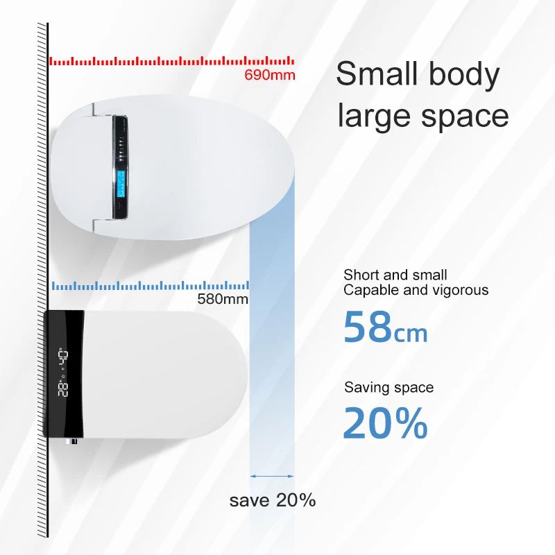 Wall-mounted Smart Toilet Equipped With Automatic Opening And Closing Functions To Meet Basic Daily Needs