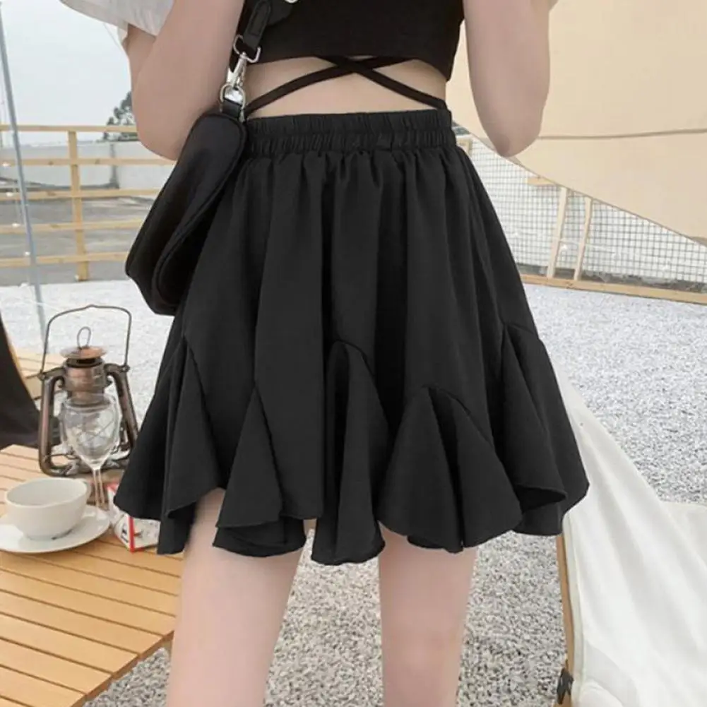 

Fluffy High-waisted Skirt Elastic High Waist Mini Skirt Collection A-line Puffy Fluffy Styles for Wear Chic Looks Sweet Skirt