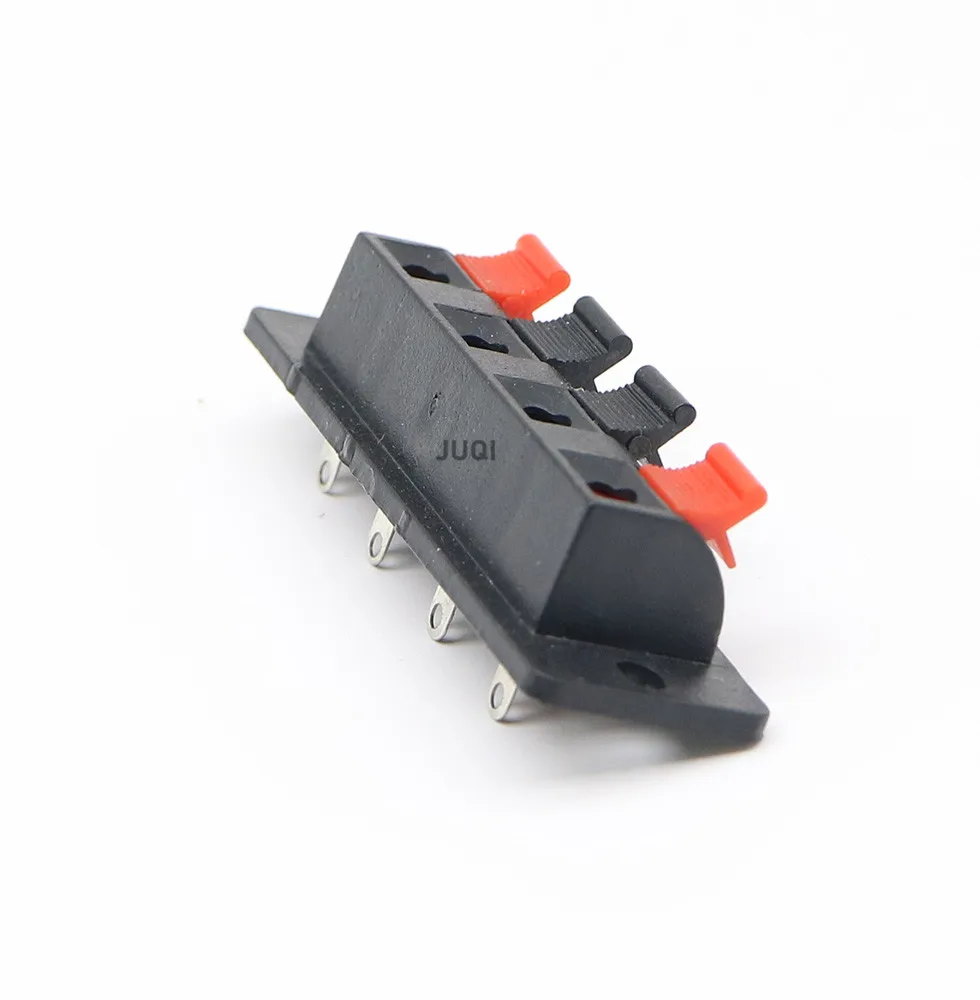 Picture 7: 2/5PCS Audio 4P terminal 4 Positions Connector Terminal Push in Jack Spring Load Audio Speaker Terminals