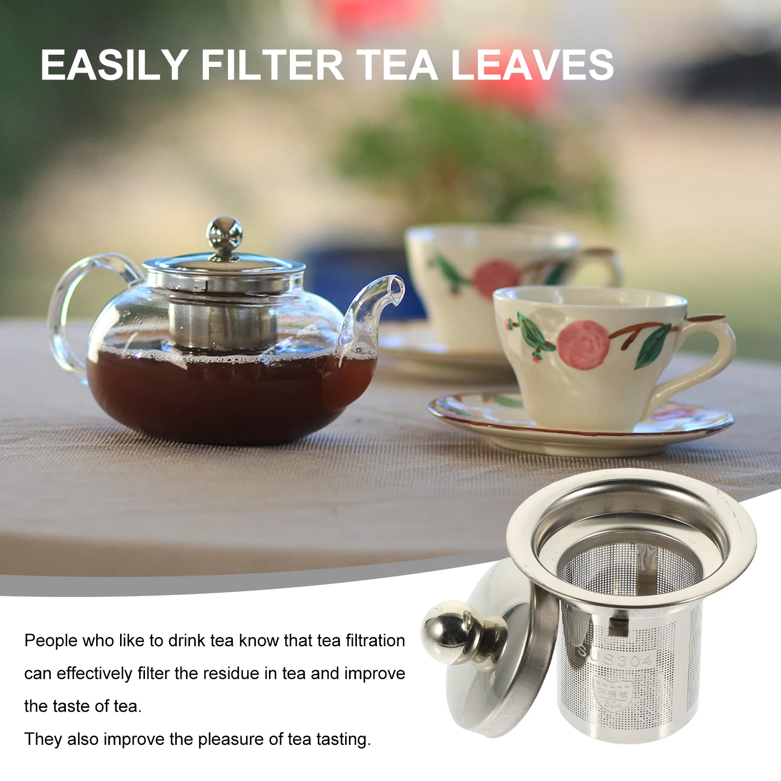 Teapot Strainer Stainless Steel Infuser Home Supplies Loose Filtering Exquisite Mesh Leakers Strainers Insert