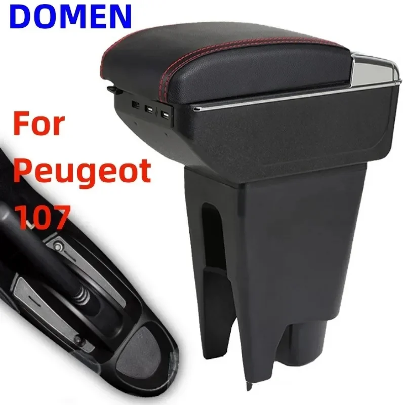 NEW For Peugeot 107 Armrest For Citroen C1 Toyota Etios Aygo BJ Armrest Box Car Accessories Store Box Interior Parts details USB