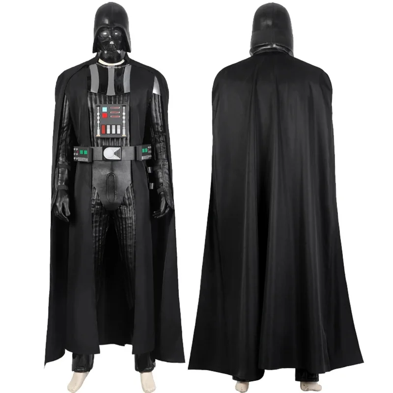 Adult Men Halloween Costume 2024 TV Show Obi Wan Darth Cosplay Black Vader Outfit Carnival Uniform Custom Made