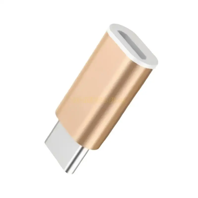 F62C USB C 암시 대 마이크로브 수컷 어댑터 타입 C에서 MicrousB 480Mbps 데이터 충전기