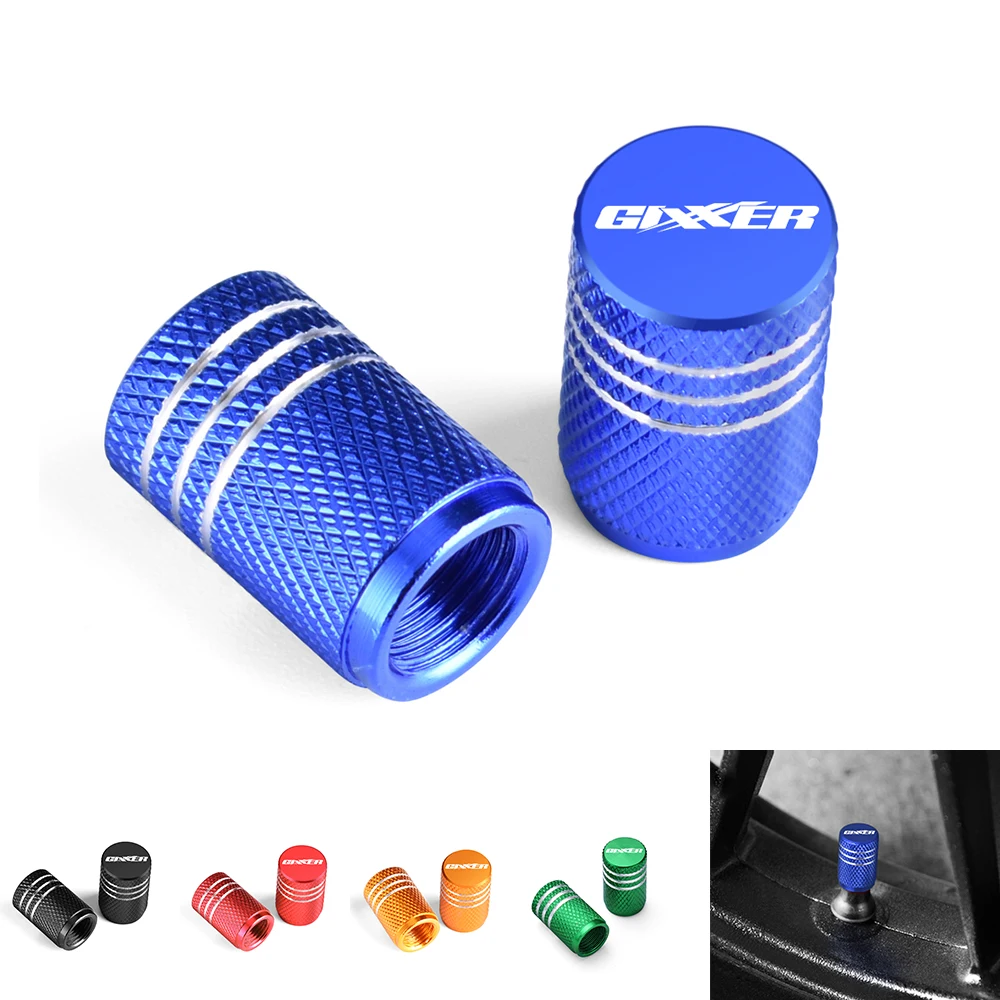 Motorcycle Accessorie Wheel Tire Valve Stem Caps CNC Airtight Covers For Suzuki GIXXER 250 SF GIXXER 150 125 155 SF250 2018-2024