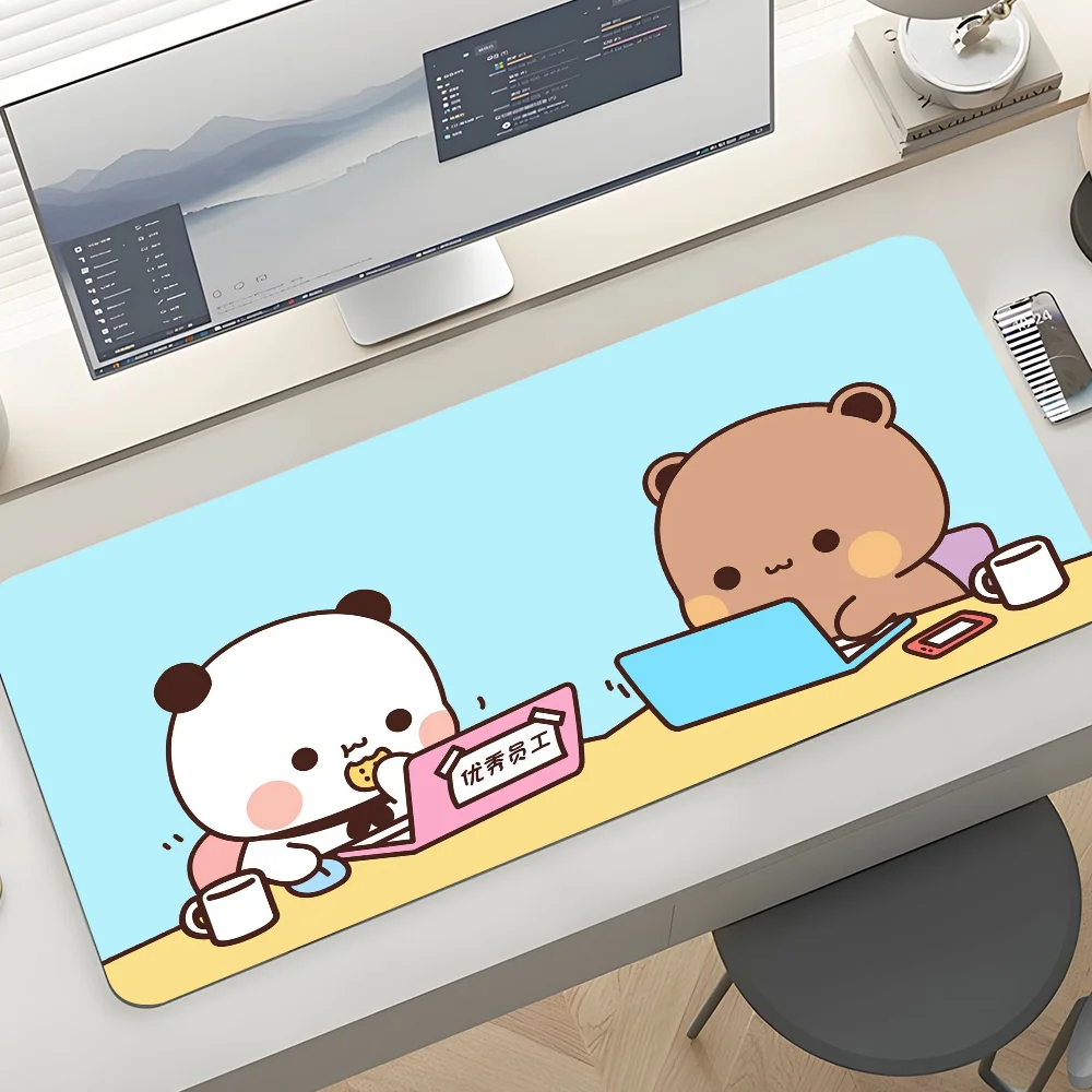 

Cute Bubu Dudu Bear Mousepad Mousepad New Arrivals Large Gaming Mousepad L XL XXL Gamer Mouse Pad Size For Keyboards Mat