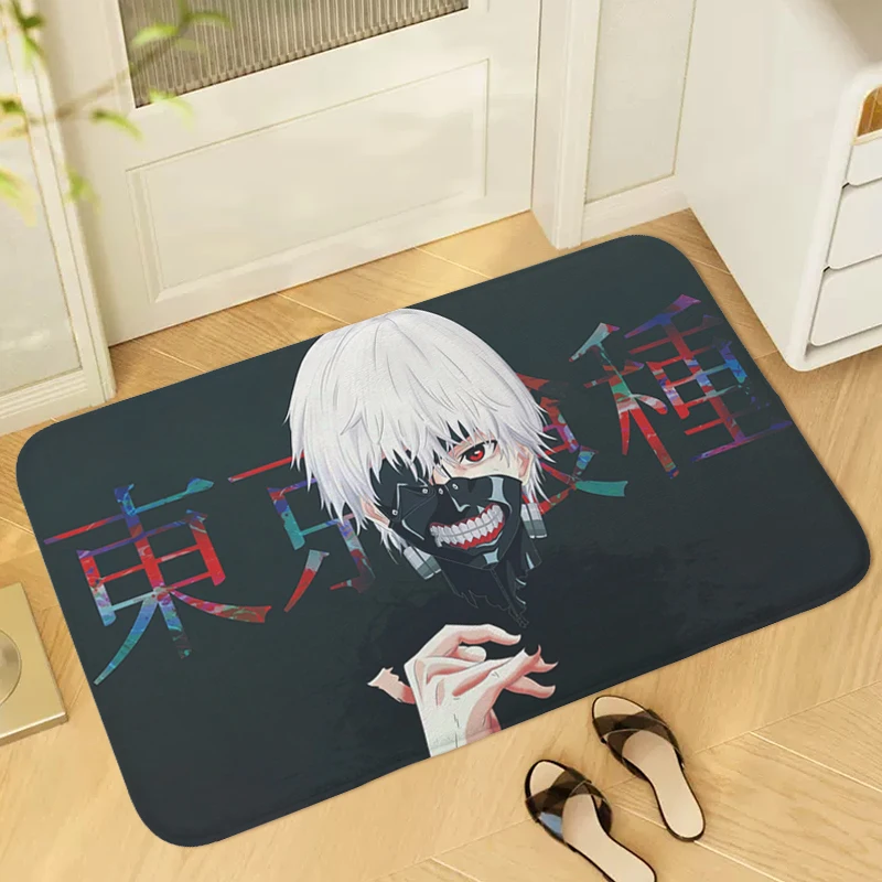 

Door Mat Tokyo Ghoul Bathroom Foot Mat Hallway Bedroom Rug Carpet Entrance of House Balcony Interior Home Decor Items Bathmat