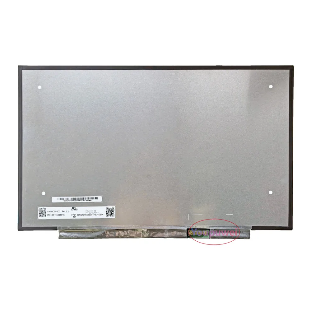 

Laptop lcd screen N140HCG-GQ2 1920(RGB)x1080 FHD 72% NTSC eDP 30-pins 14.0-inch led display matrix IPS