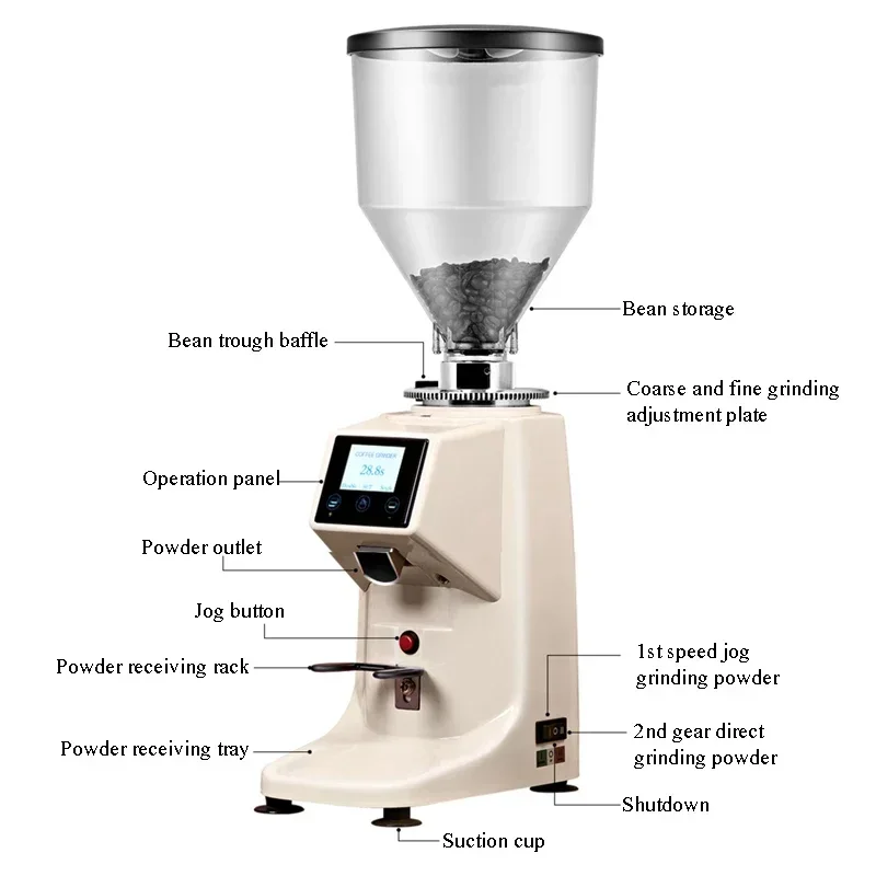 المهنية مطحنة القهوة الكهربائية الفول طحن ميلر صانع المطبخ المنزلية الأساسية مطحنة الفاصوليا #3