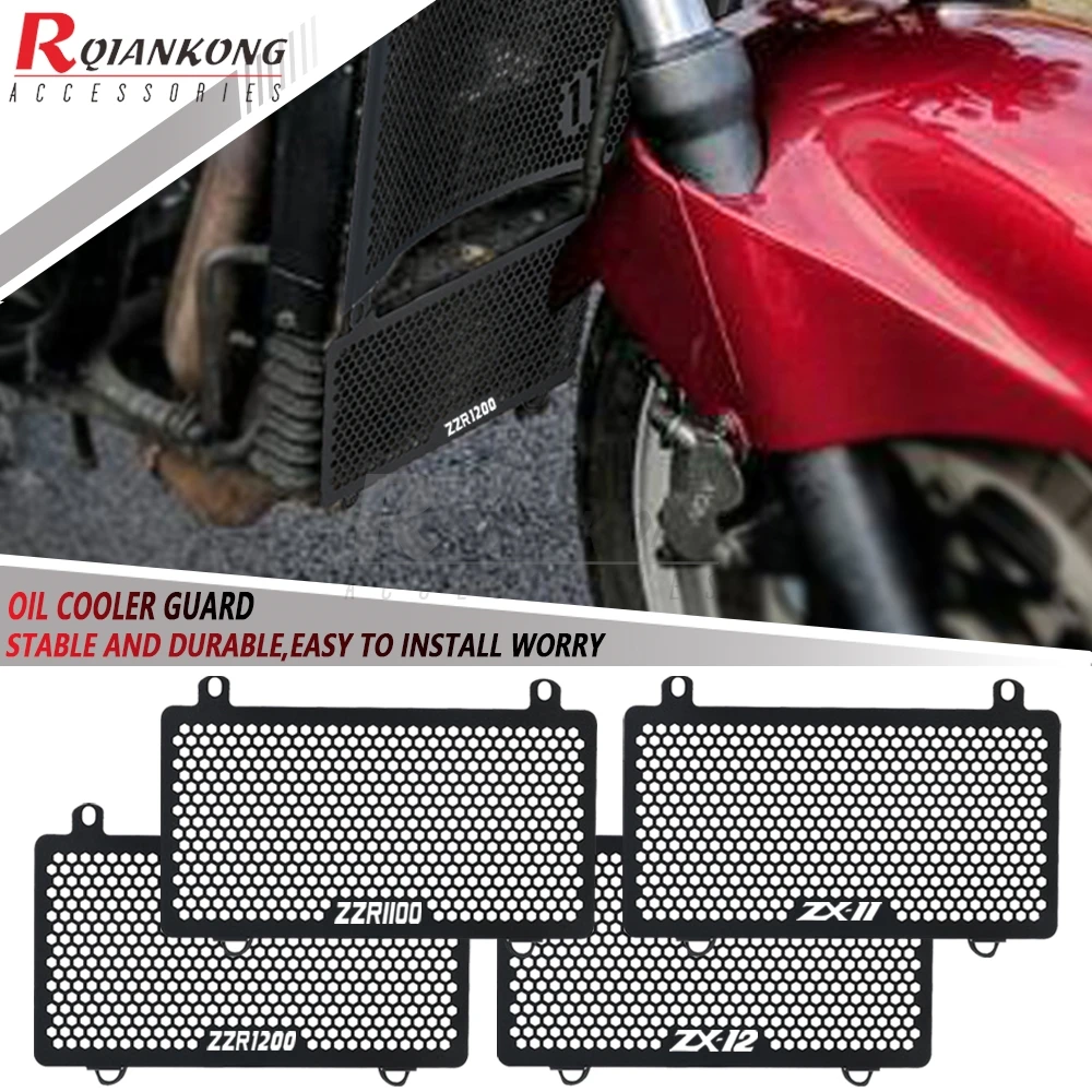 

Radiator Oil-Cooler Cover 1989 1990 1991 1992 1993 1994 1995 1996 1997 1998 1999 2000 2001 For Kawasaki ZZR1100 Ninja ZX-11 ZX11