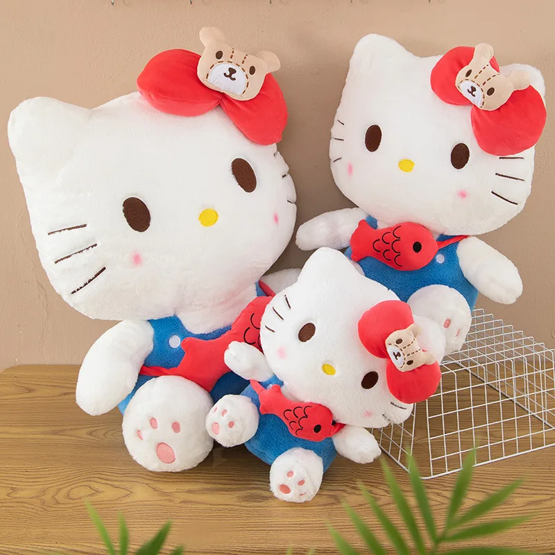 

Sanrio Kawaii Hello Kitty плюшевая игрушка милая кукла детский подарок на день рождения чучело животное большой рюкзак стиль Hello Kitty мягкая игрушка