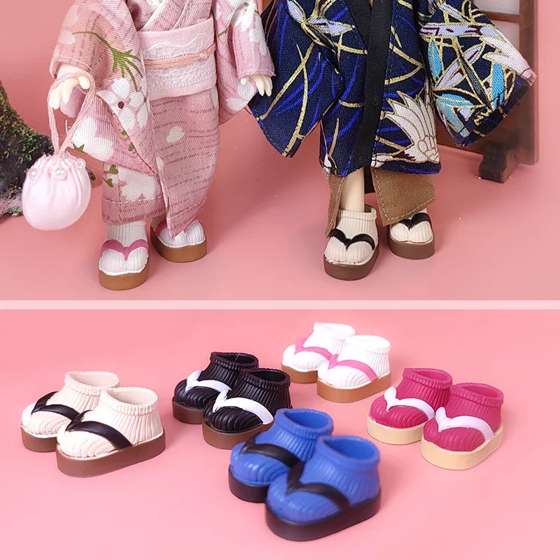 Ymy plain body OB11 doll clay man clogs flip-flops kimono shoes  doll accessories