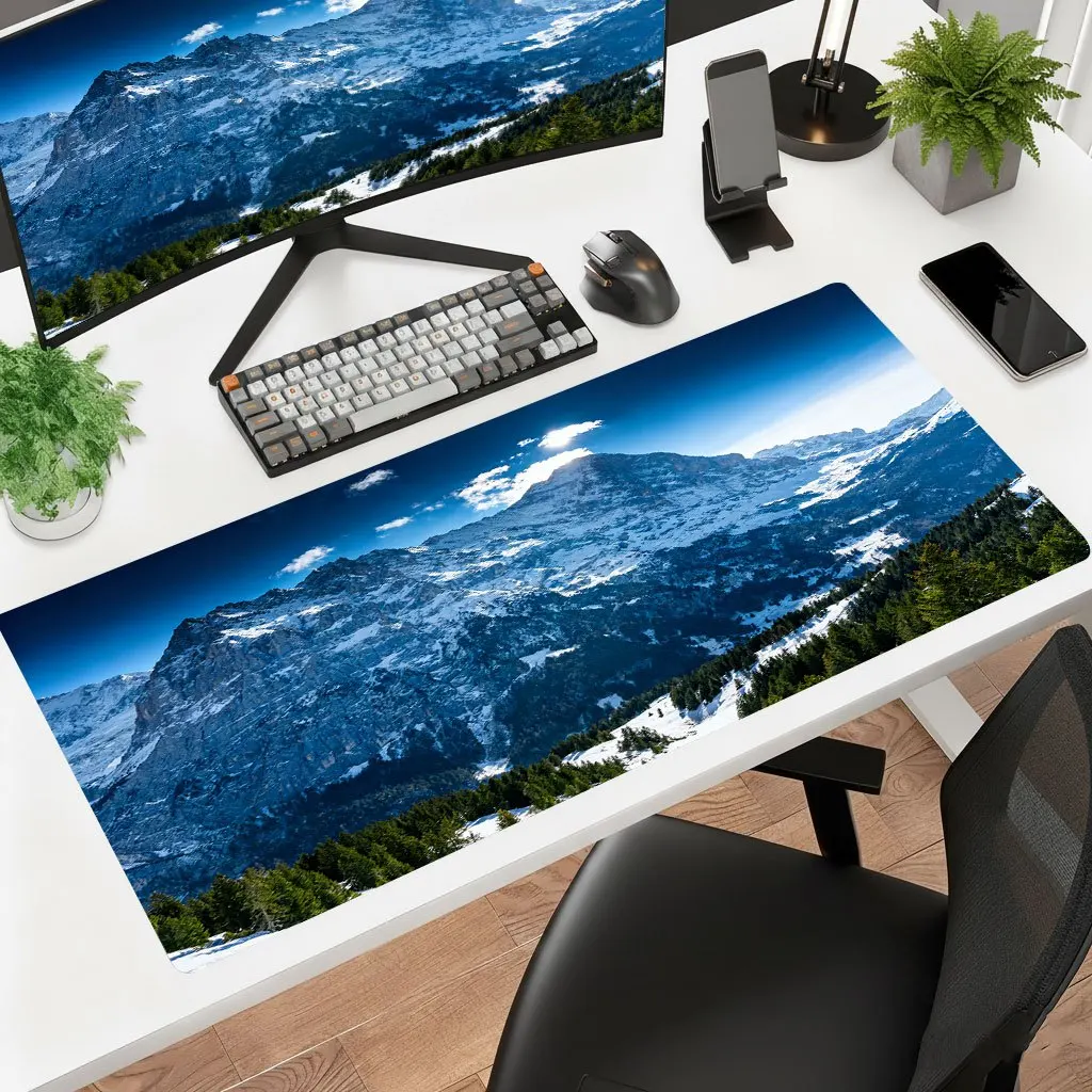 Giant Valley Design Iron Art Mouse Pad Ultra HD Printing Desk Mat Non-Slip Rubber Backing Washable Office Gaming Keyboard Deskto