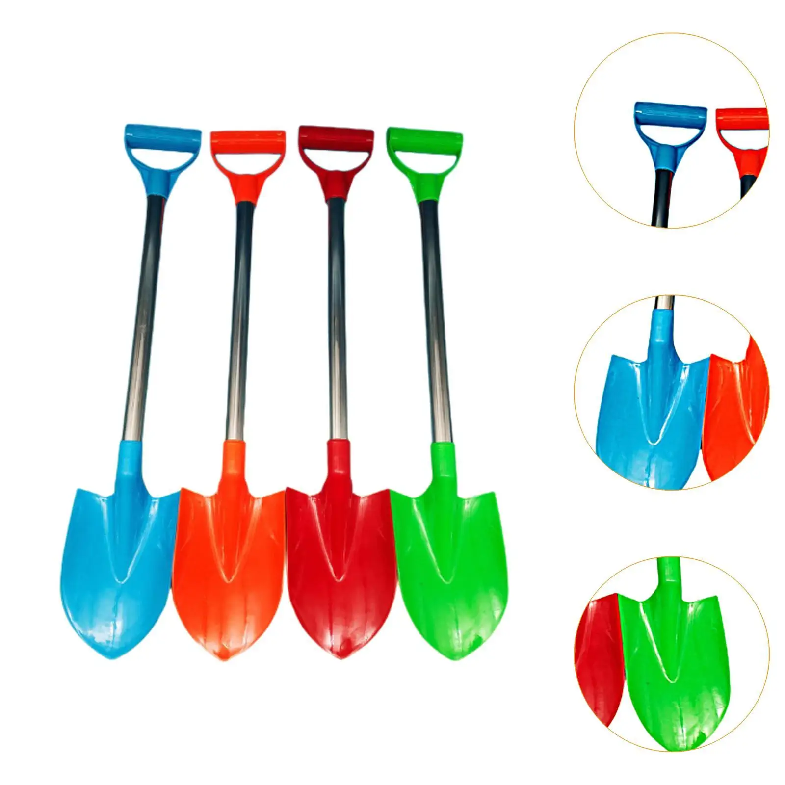 4 Pieces Beach Shovels for Kids,Beach Spades,Outdoor Toys,Sand Shovels,Toys Kids Gardening Tools for Girls,Boys,Toddlers,Kids