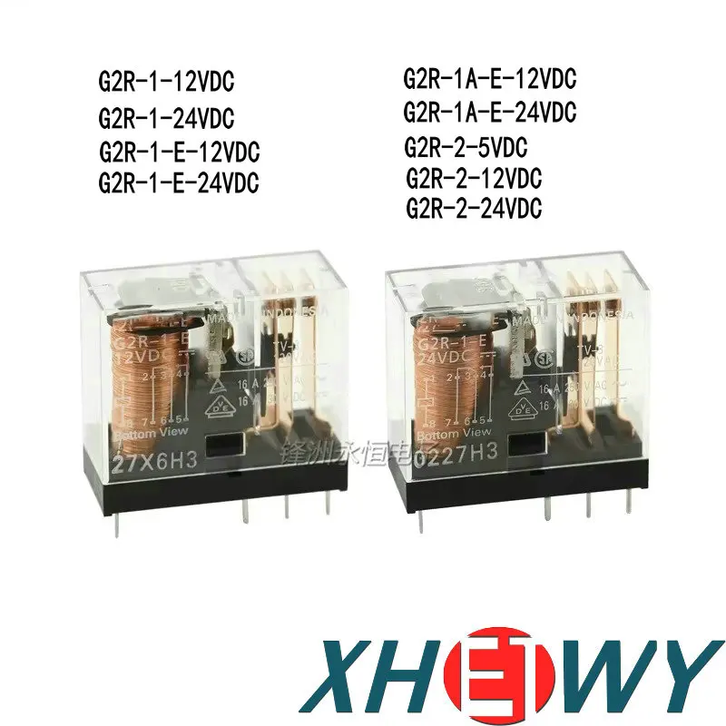 G2R-1-E-12VDC G2R-1-E-24VDC 5-pin 8-pin 6-pin 16A power relay G2R-1-12VDC G2R-1-24VDC G2R-1A-E-12VDC G2R-2-5VDC G2R-2-24VDC