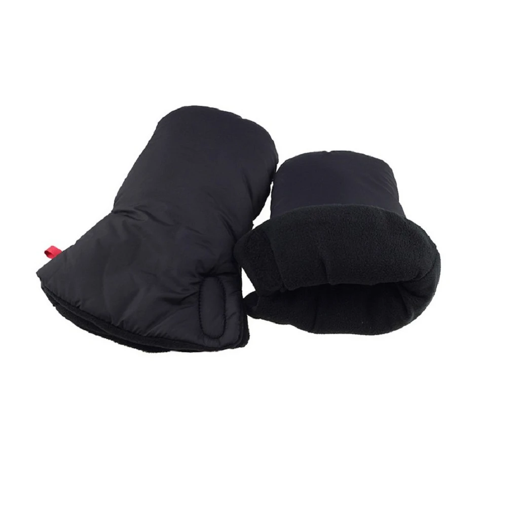 1 Pair Winter Pram Hand Muff Pushchair Warm Fleece Cover Cart Glove Stroller Warmer Outdoor Shopping Accessories