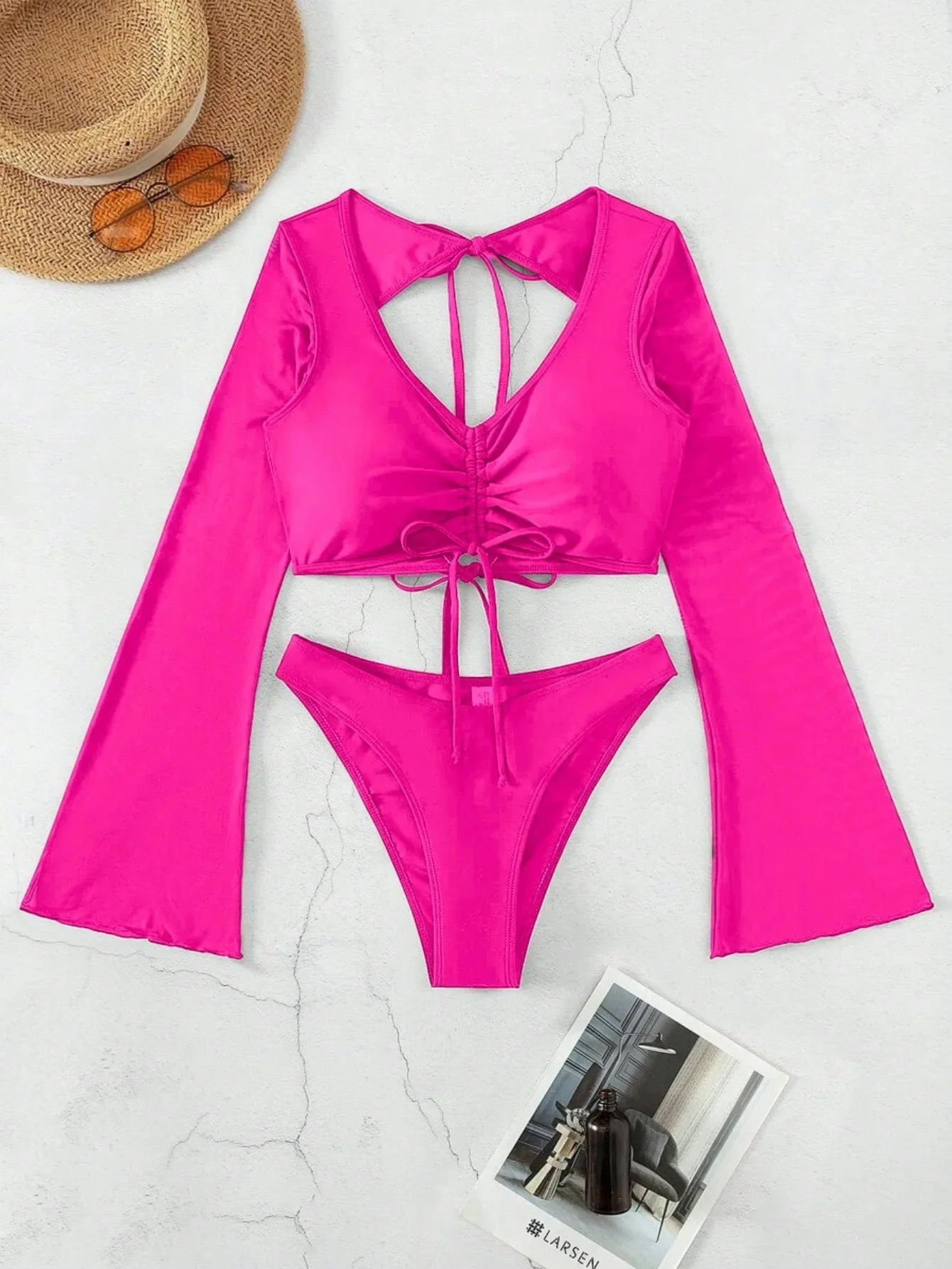 

Сексуальные стринги с длинным рукавом, бикини, женские купальники, женские купальники, комплект бикини 2025, купальный костюм, купальные костюмы, пляжная одежда, бикини