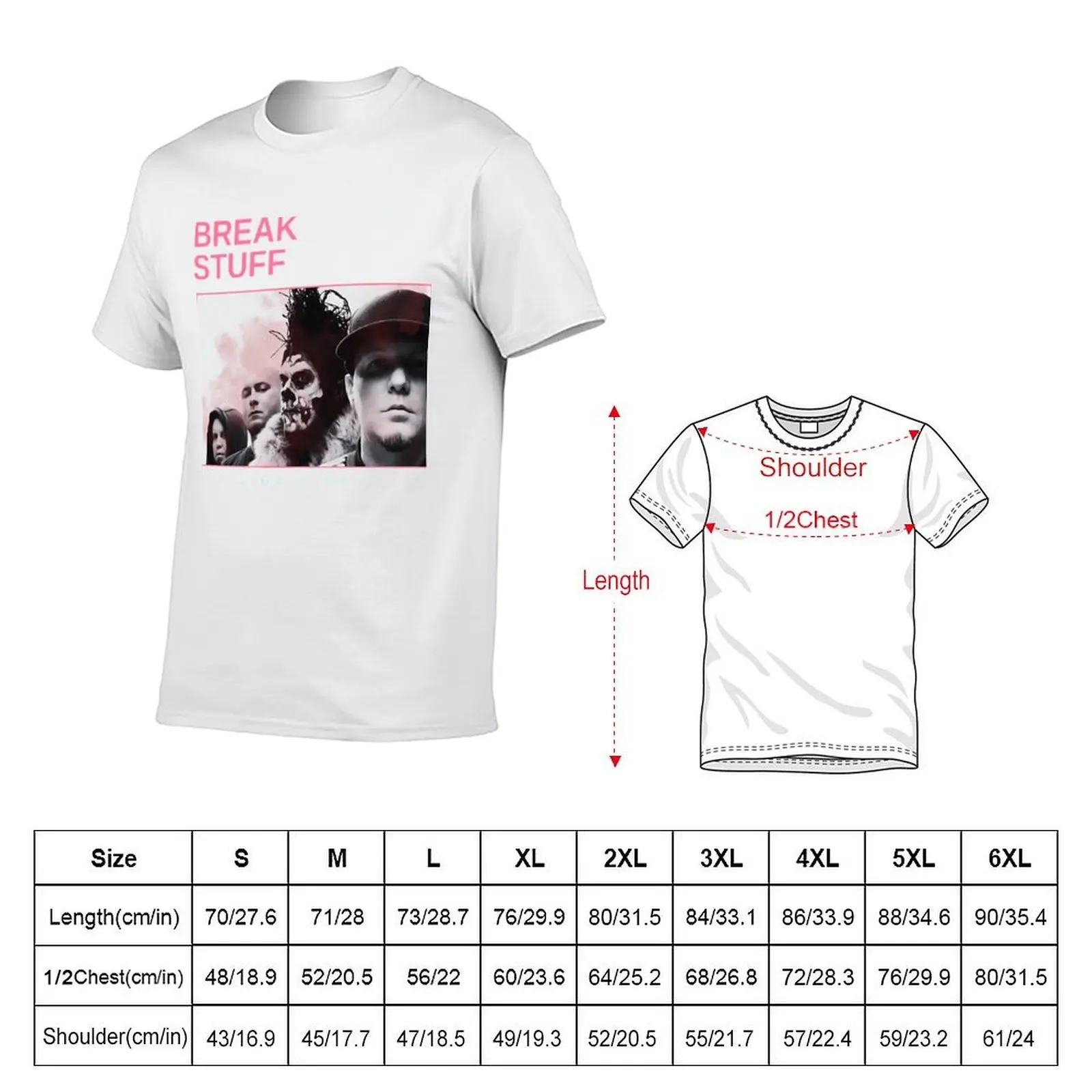 break stuff - vintage minimalism T-Shirt t shirts with prints man t shirts for men casual t shirts for man cotton T-shirt