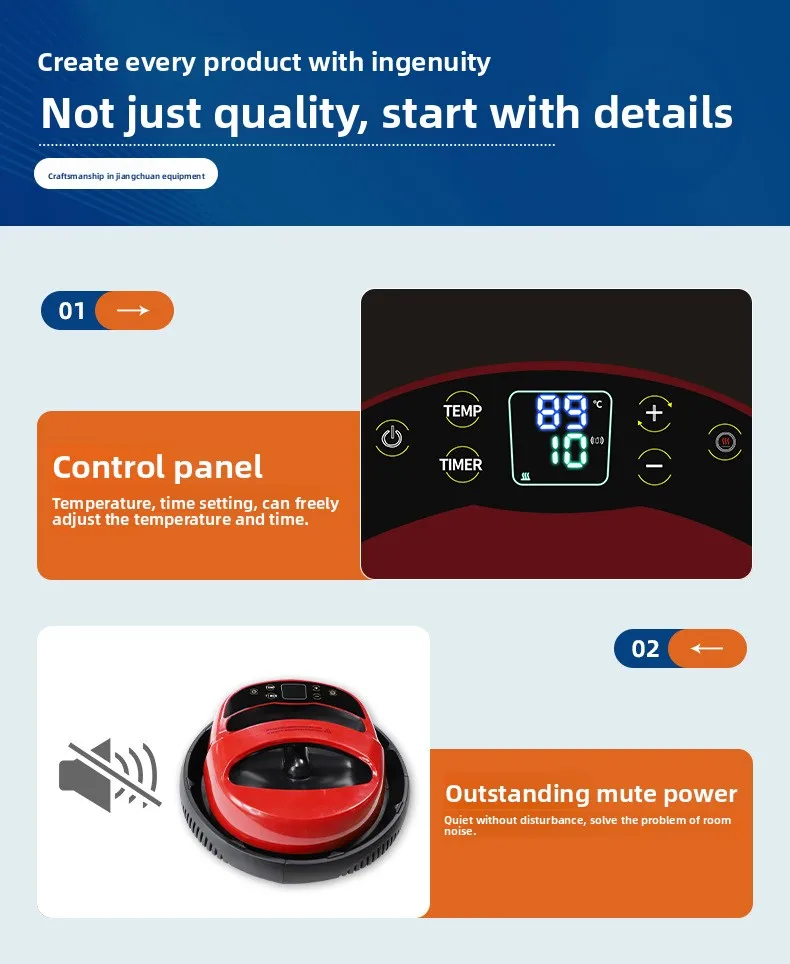 Portable Mini Heat Transfer Machine Small Manual Handheld, Garment T-Shirt Heat Transfer Hot Printing Hot Label Hot Printing