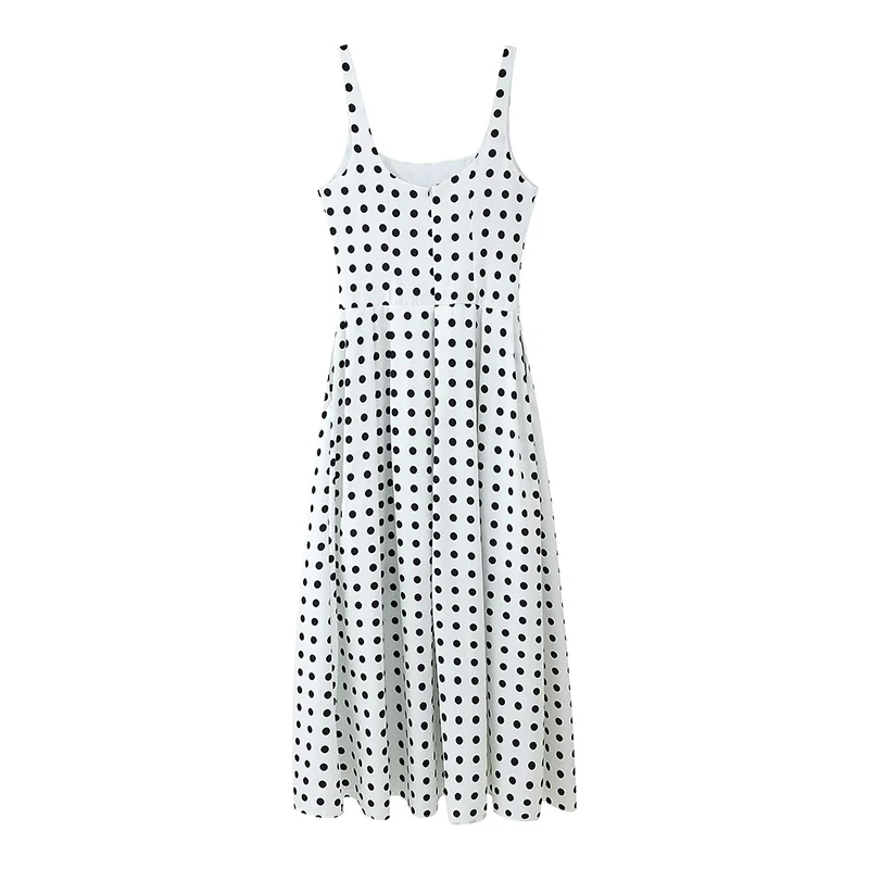 حزام صيفي 2025 للسيدات صغير الحجم متعدد الاستخدامات باللون الأبيض منقط للخصر Dr ألياف البوليستر ort Sle... #4