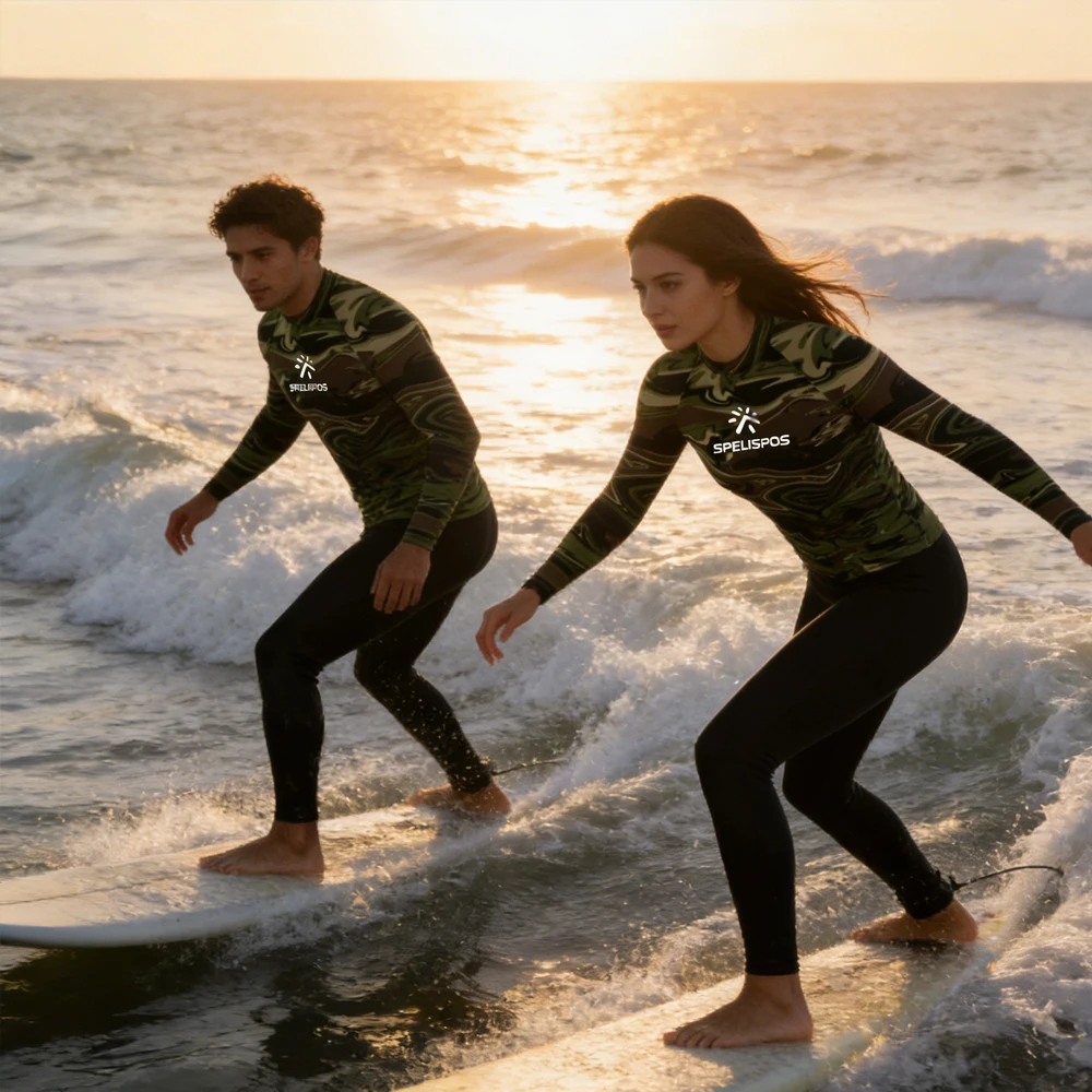 

Rash Guard UPF50+ Long Sleeve Men and Women Swimwear Surfing Clothing High Quality Beachwear T-shirt for Water Sports Fishing