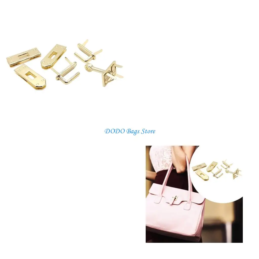 

6 шт. металлическая фурнитура для блокировки кошелька, практичная модная застежка для изготовления сумок и аксессуаров для