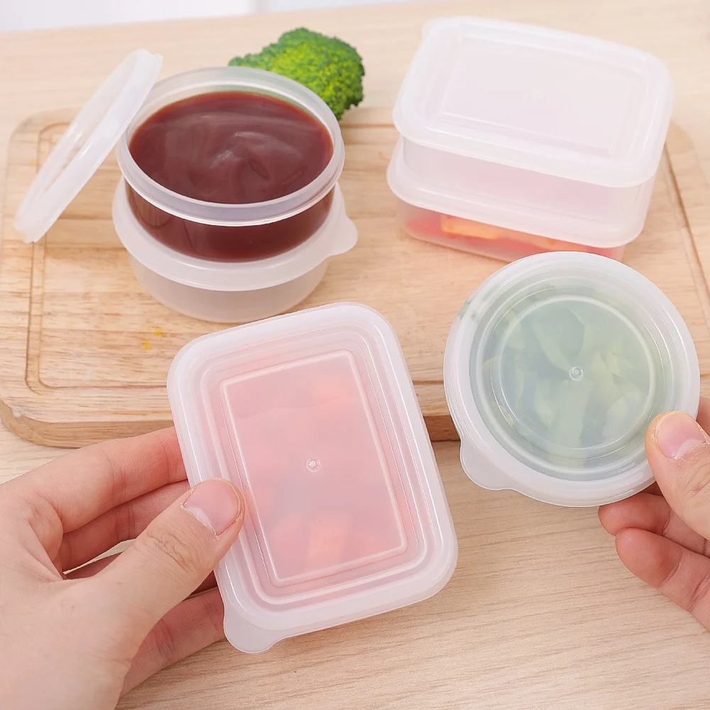 1/4PCS Mini Food Storage Boxes Portable Kitchen Vegetables Fruits Meat Sealed Preservation Box Outdoor Picnic Sealed Containers